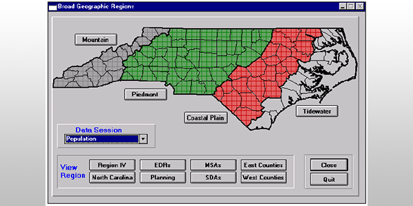 In this slide, we’re showing a screenshot of the nation’s first labor market information system, which we launched for the state of North Carolina in 1994.