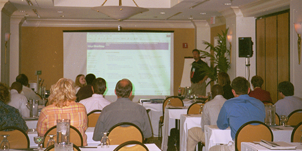 In this slide, we’re showing a picture of the very first Workforce Technology Conference on Clearwater Beach.