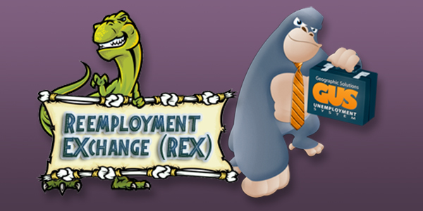 In this slide, mascots for our unemployment insurance and reemployment exchange pictured in action stances. This milestone represents our 2011 entrance into the integrated workforce and UI benefits solutions.