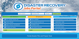 This slide shows the Employ Florida Disaster Recovery Portal.